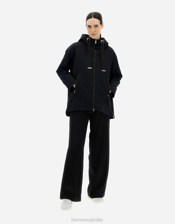 A-LINE JACKET IN KEYSTONE Herno Women Black 2L0H132 Outerwear