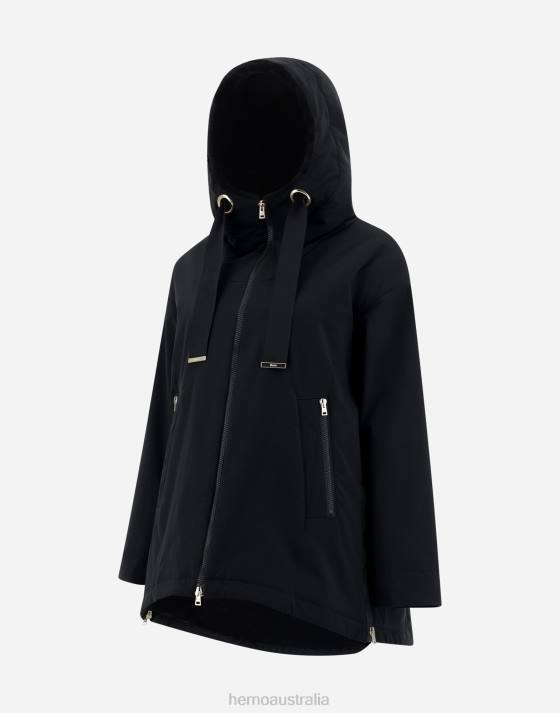 A-LINE JACKET IN KEYSTONE Herno Women Black 2L0H132 Outerwear