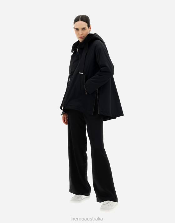 A-LINE JACKET IN KEYSTONE Herno Women Black 2L0H132 Outerwear