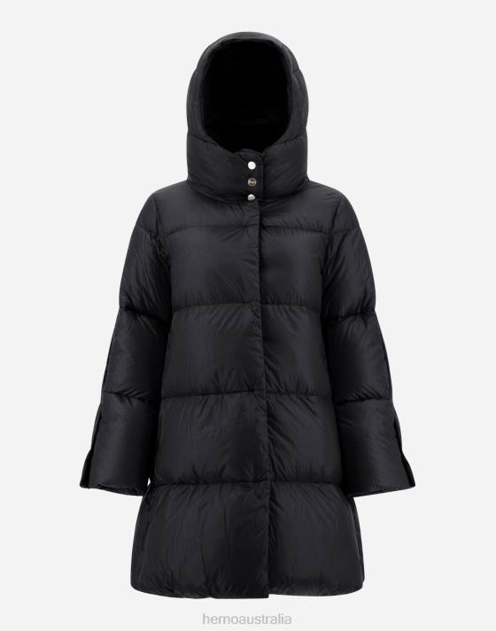 A-LINE JACKET IN NYLON ULTRALIGHT Herno Women Black 2L0H193 Outerwear