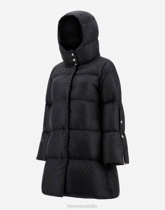 A-LINE JACKET IN NYLON ULTRALIGHT Herno Women Black 2L0H193 Outerwear