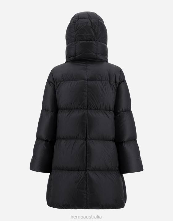 A-LINE JACKET IN NYLON ULTRALIGHT Herno Women Black 2L0H193 Outerwear