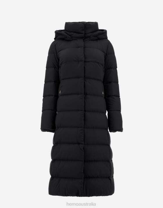 ARENDELLE AND FAUX FUR PARKA Herno Women Black 2L0H408 Outerwear