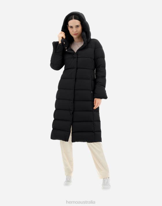 ARENDELLE AND FAUX FUR PARKA Herno Women Black 2L0H408 Outerwear