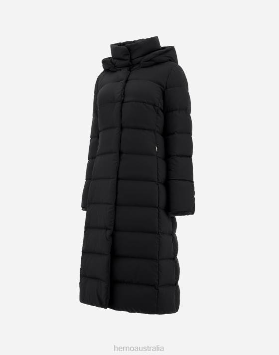 ARENDELLE AND FAUX FUR PARKA Herno Women Black 2L0H408 Outerwear