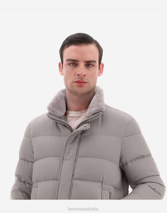 ARENDELLE BOMBER JACKET Herno Men Dove Grey 2L0H552 Outerwear