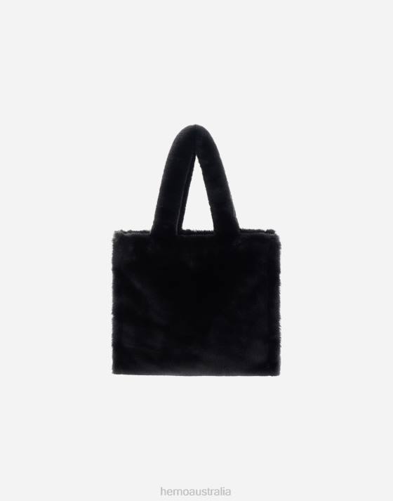 BAG IN SOFT FAUX FUR Herno Women Black 2L0H129 Accessories