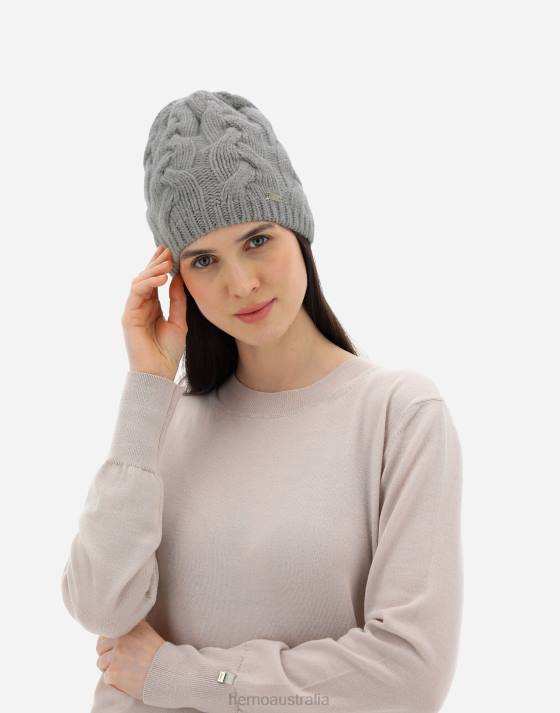 BEANIE IN COMFY INFINITY Herno Women Putty 2L0H29 Accessories