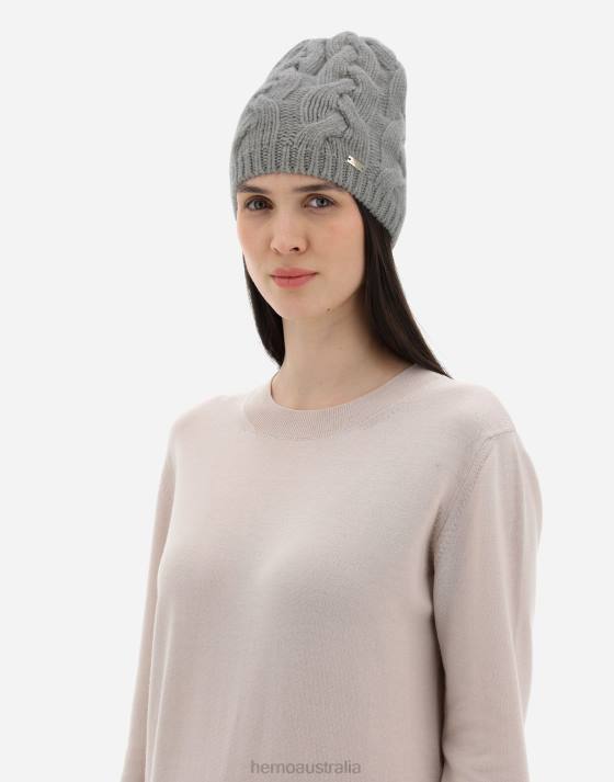 BEANIE IN COMFY INFINITY Herno Women Putty 2L0H29 Accessories