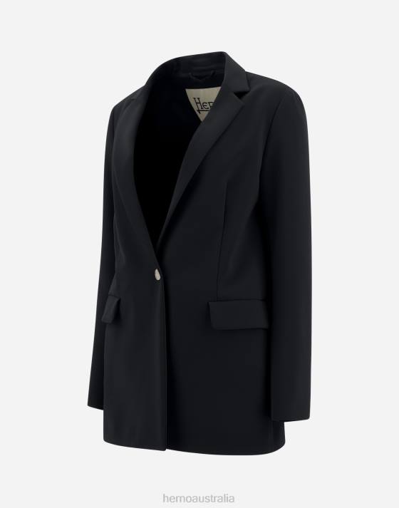 BLAZER IN CLASSY Herno Women Black 2L0H386 Outerwear