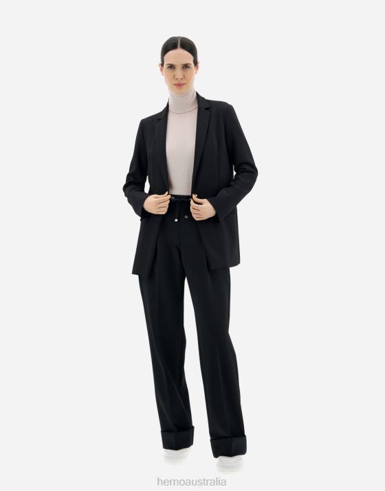 BLAZER IN CLASSY Herno Women Black 2L0H386 Outerwear