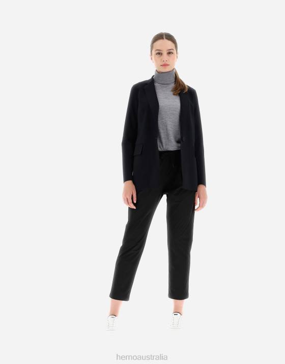 BLAZER IN FIRST-ACT Herno Women Black 2L0H466 Outerwear