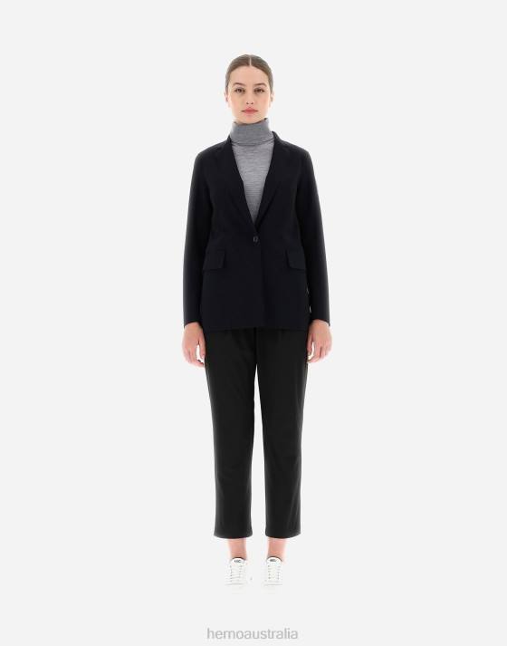 BLAZER IN FIRST-ACT Herno Women Black 2L0H466 Outerwear