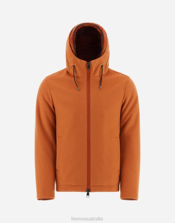 BOMBER JACKET IN CASHMERE AND NYLON ULTRALIGHT Herno Men Orange 2L0H637 Outerwear