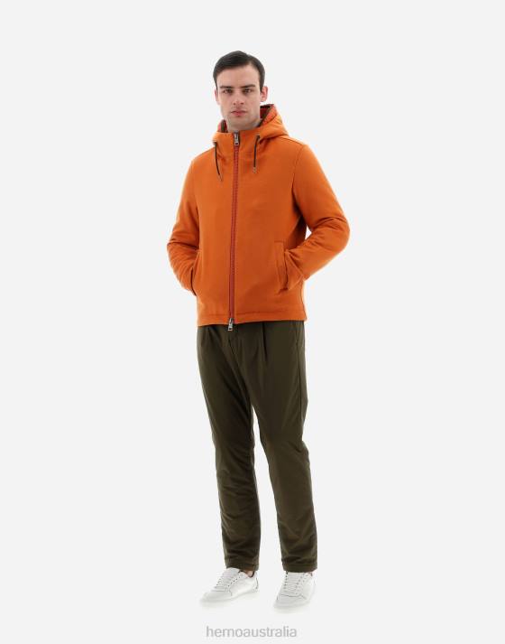 BOMBER JACKET IN CASHMERE AND NYLON ULTRALIGHT Herno Men Orange 2L0H637 Outerwear