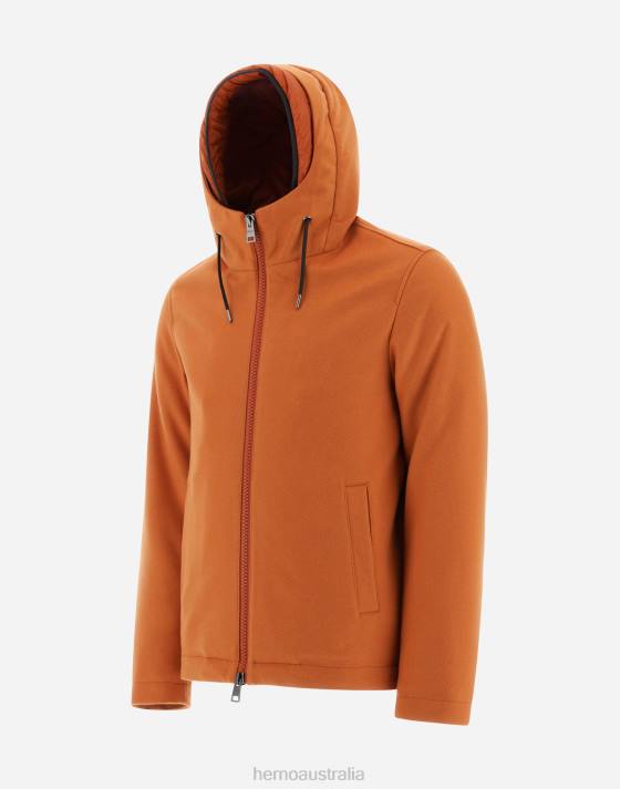 BOMBER JACKET IN CASHMERE AND NYLON ULTRALIGHT Herno Men Orange 2L0H637 Outerwear