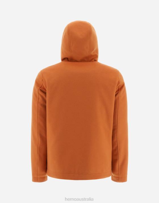 BOMBER JACKET IN CASHMERE AND NYLON ULTRALIGHT Herno Men Orange 2L0H637 Outerwear