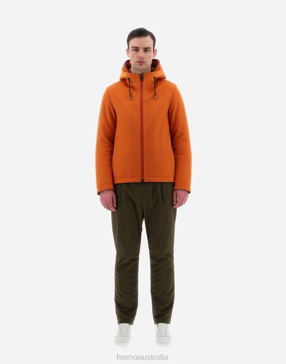 BOMBER JACKET IN CASHMERE AND NYLON ULTRALIGHT Herno Men Orange 2L0H637 Outerwear