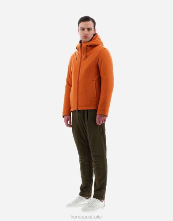 BOMBER JACKET IN CASHMERE AND NYLON ULTRALIGHT Herno Men Orange 2L0H637 Outerwear