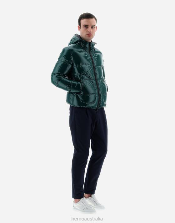 BOMBER JACKET IN GLOSS Herno Men College green 2L0H630 Outerwear