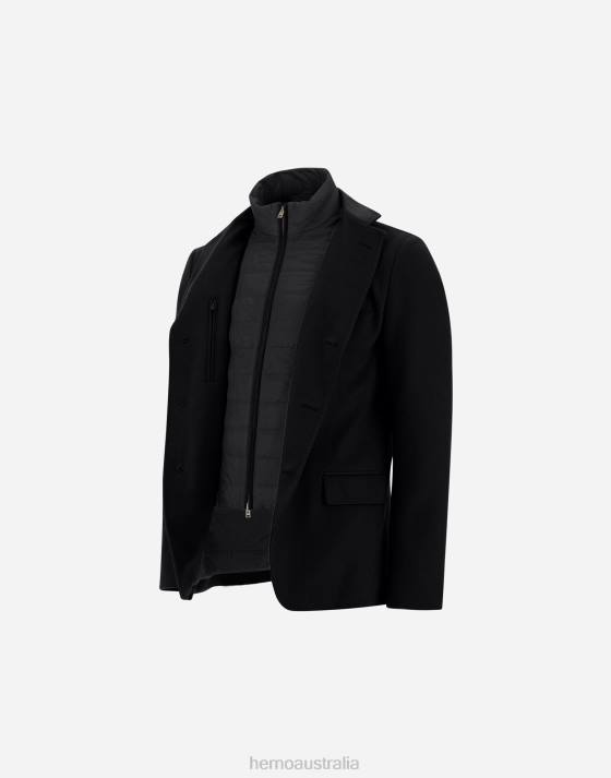 CASHMERE  NYLON ULTRALIGHT BLAZER Herno Men Black 2L0H607 Outerwear