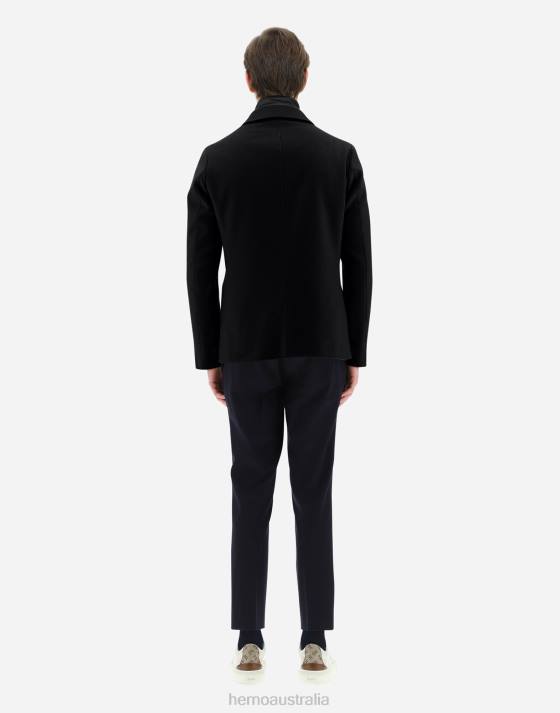 CASHMERE  NYLON ULTRALIGHT BLAZER Herno Men Black 2L0H607 Outerwear