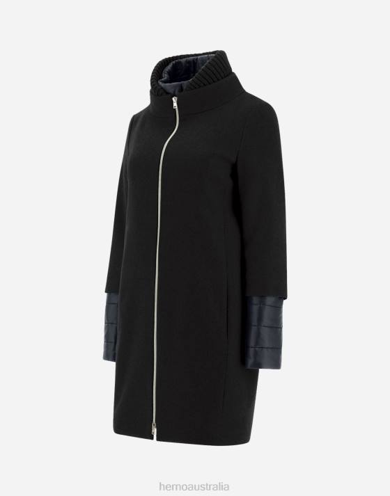 CASHMERE COAT Herno Women Black 2L0H151 Outerwear