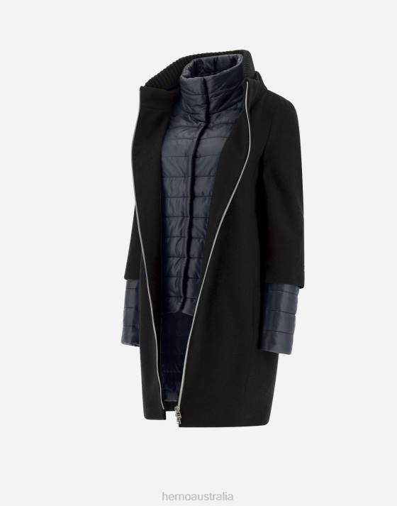 CASHMERE COAT Herno Women Black 2L0H151 Outerwear