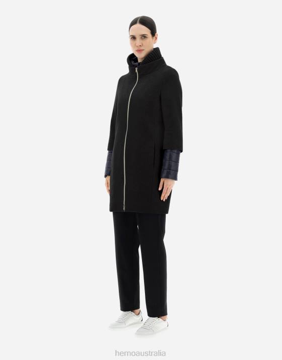 CASHMERE COAT Herno Women Black 2L0H151 Outerwear