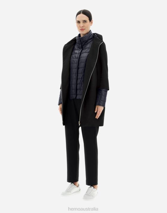 CASHMERE COAT Herno Women Black 2L0H151 Outerwear