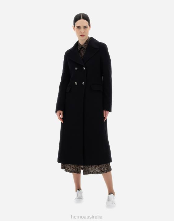 CASHMERE COAT Herno Women Black 2L0H266 Outerwear