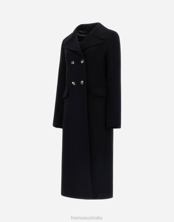 CASHMERE COAT Herno Women Black 2L0H266 Outerwear