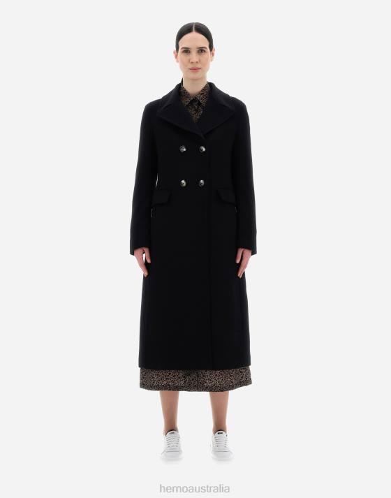 CASHMERE COAT Herno Women Black 2L0H266 Outerwear