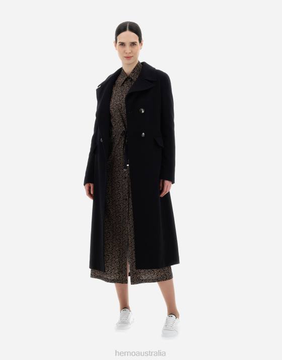 CASHMERE COAT Herno Women Black 2L0H266 Outerwear