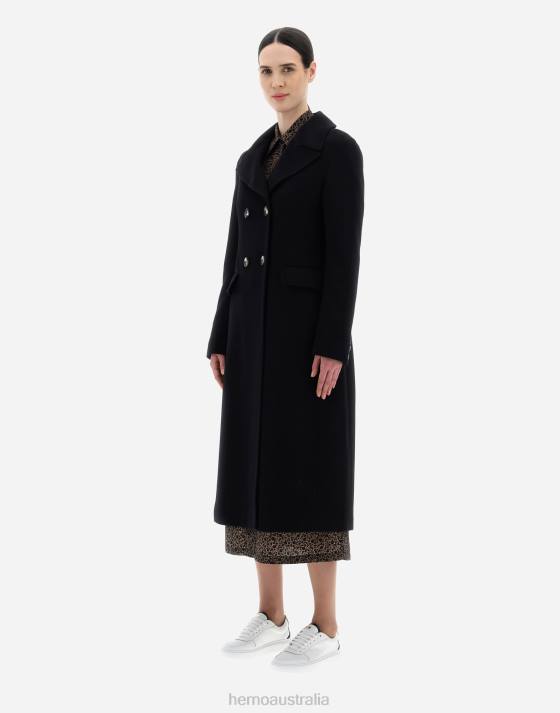 CASHMERE COAT Herno Women Black 2L0H266 Outerwear