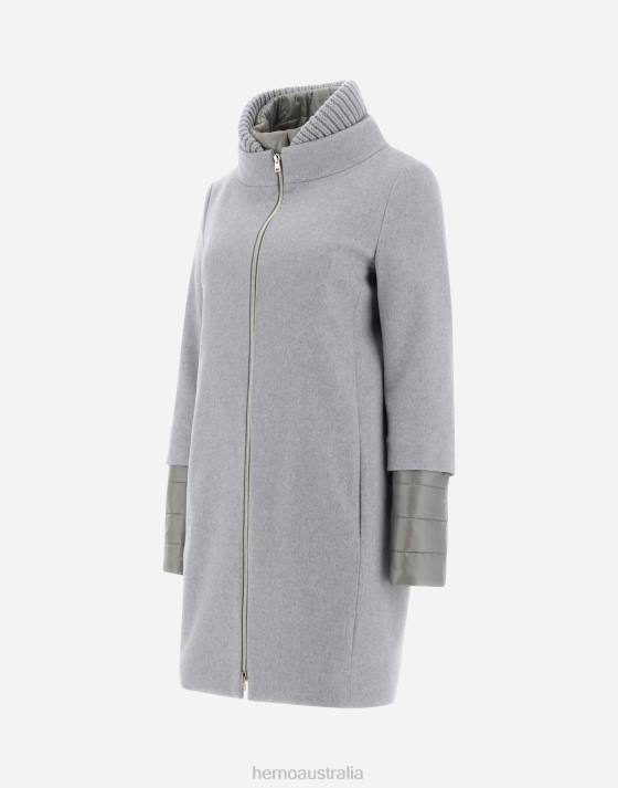 CASHMERE COAT Herno Women Light Grey 2L0H64 Outerwear