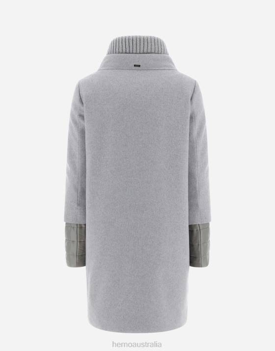 CASHMERE COAT Herno Women Light Grey 2L0H64 Outerwear