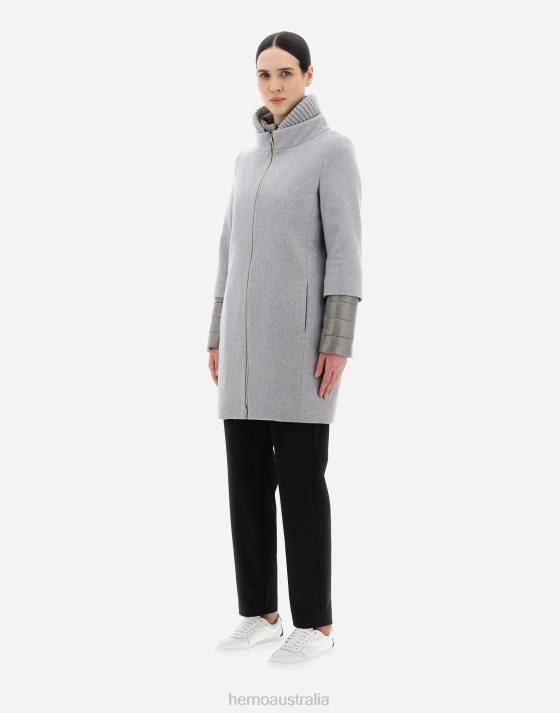 CASHMERE COAT Herno Women Light Grey 2L0H64 Outerwear