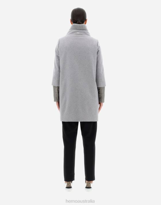 CASHMERE COAT Herno Women Light Grey 2L0H64 Outerwear