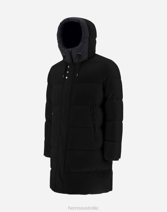 CASHMERE SILK AND NYLON ULTRALIGHT PARKA Herno Men Black 2L0H522 Outerwear