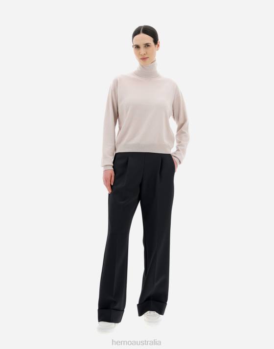 CLASSY TROUSERS Herno Women Black 2L0H77 Clothing