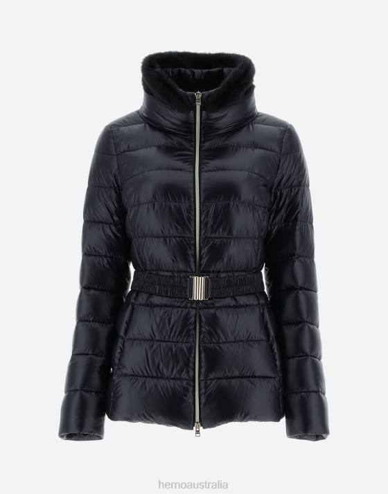 CLAUDIA Herno Women Black 2L0H331 Outerwear