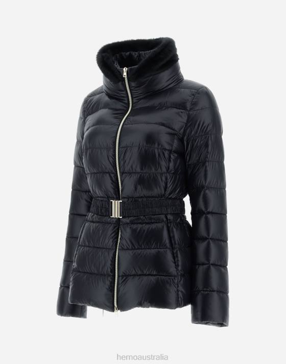 CLAUDIA Herno Women Black 2L0H331 Outerwear