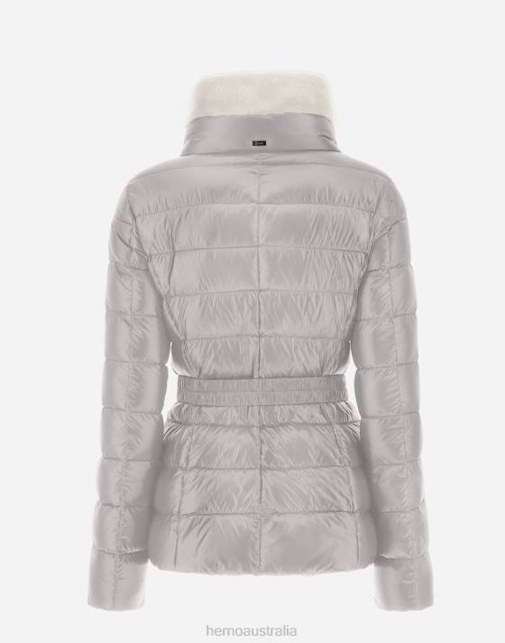 CLAUDIA Herno Women Grey Pearl 2L0H422 Outerwear