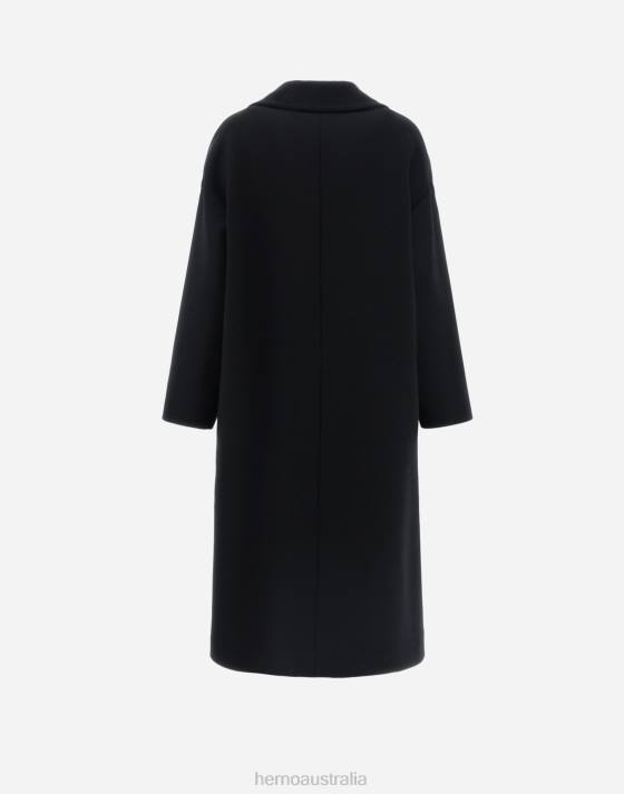 COAT IN CHIC WOOL Herno Women Black 2L0H109 Outerwear