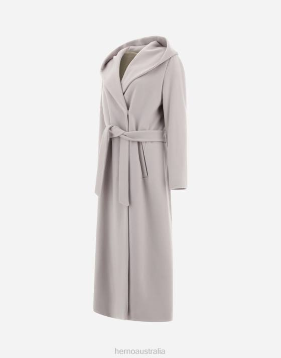 COAT IN FANCY LUXURY WOOL Herno Women Light Beige 2L0H155 Outerwear