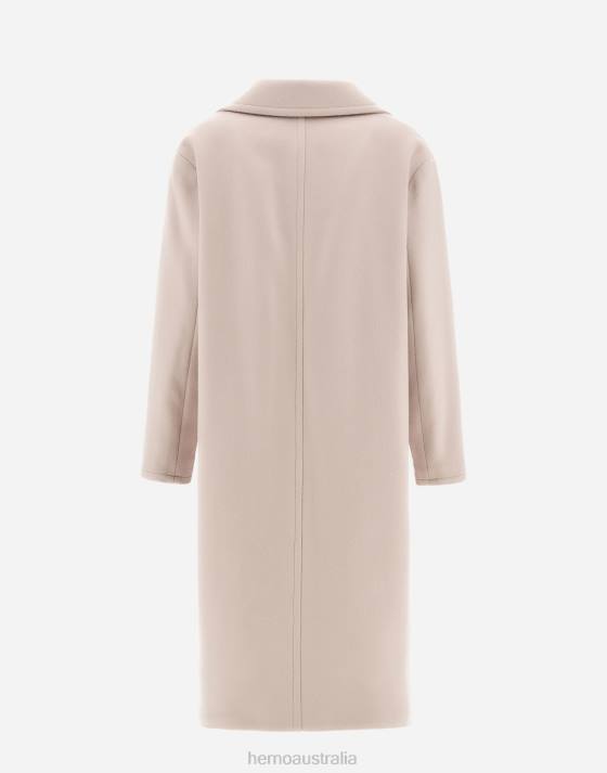 COAT IN FANCY LUXURY WOOL Herno Women Light Beige 2L0H387 Outerwear