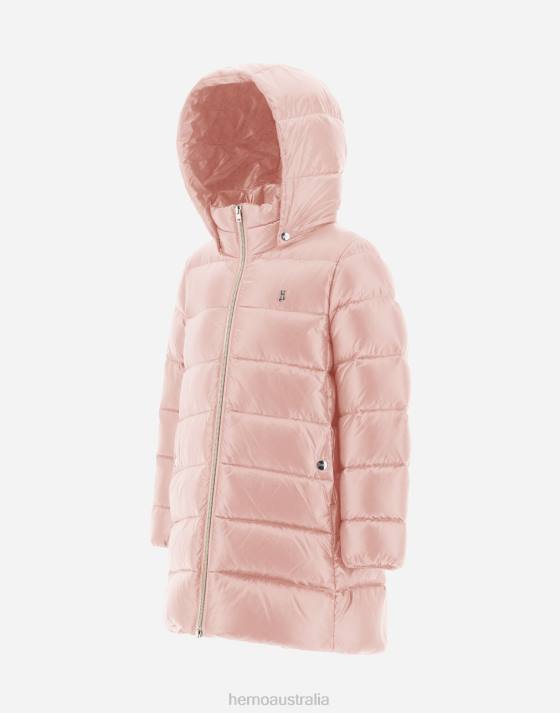 COAT IN NYLON ULTRALIGHT Herno Kids Light Pink 2L0H832 Outerwear