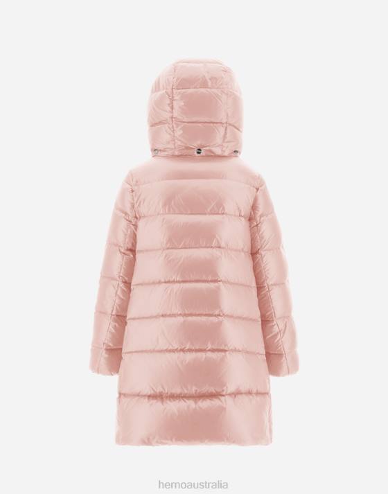 COAT IN NYLON ULTRALIGHT Herno Kids Light Pink 2L0H832 Outerwear