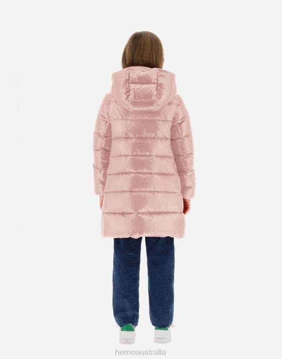 COAT IN NYLON ULTRALIGHT Herno Kids Light Pink 2L0H832 Outerwear